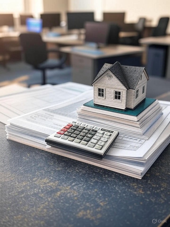 Illustration for: Mortgage Rates Fluctuate Near 6.4% Following Federal Reserve Rate Cuts