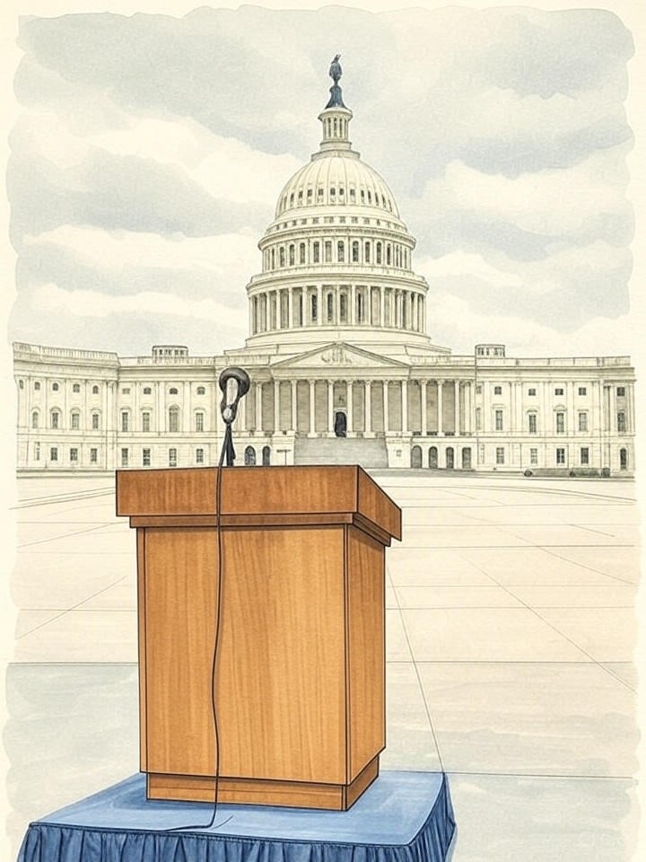 Illustration for: Federal Union President Calls for End to Shutdown, Reports Talks with Democrats