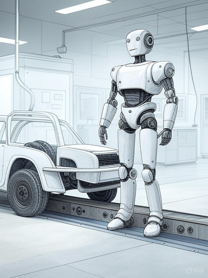 Illustration for: Tesla Shareholders Back CEO Pay Plan; Musk Announces Chip Factory and Robotics Goals