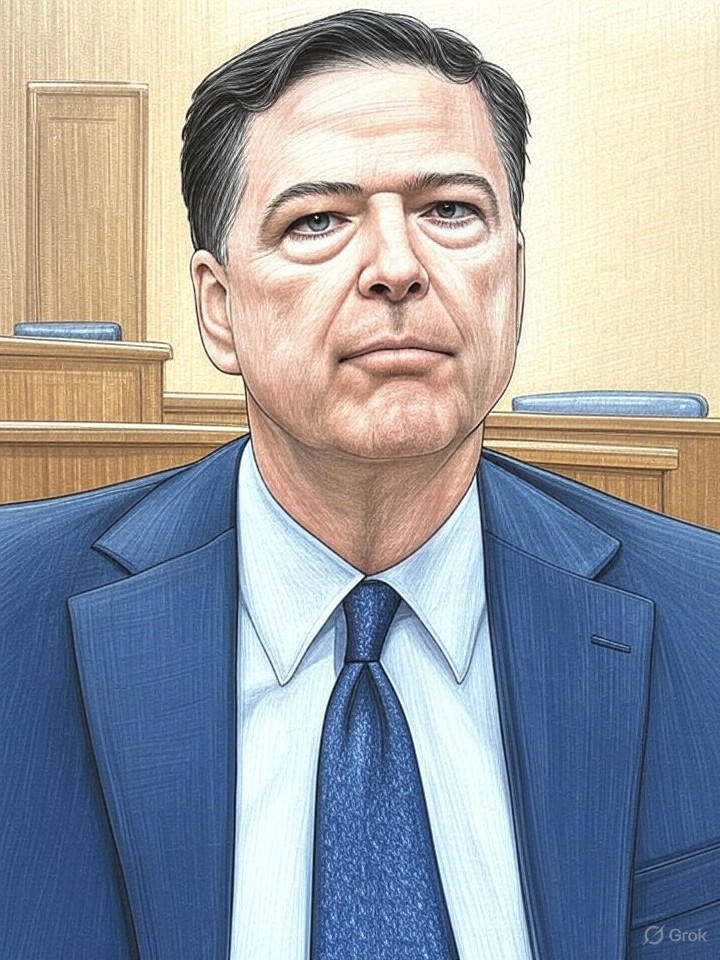 Illustration for: Judge Orders Grand Jury Records Released to Comey, Citing 'Profound Investigative Missteps'