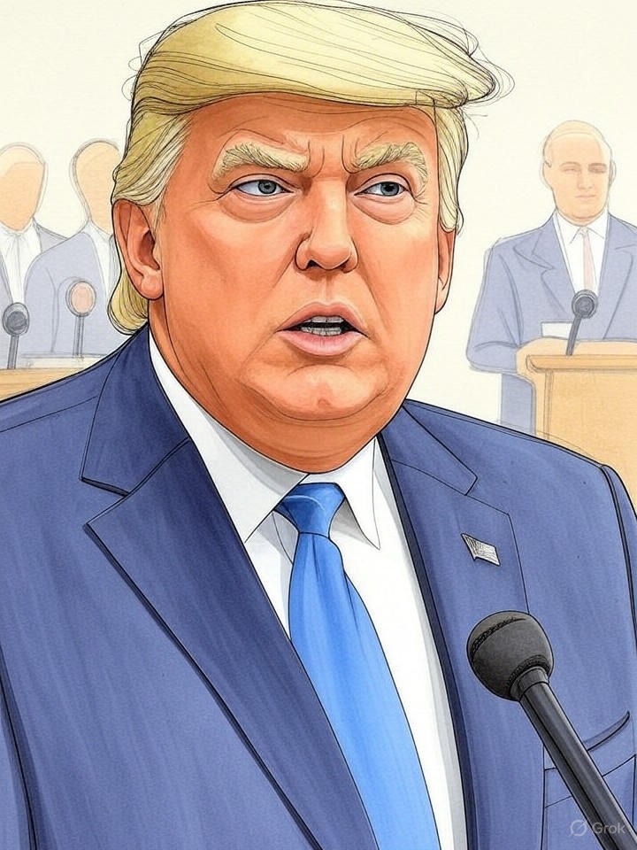 Illustration for: Trump Accuses Democrats of 'Seditious Behavior'; Ukraine Peace Plan Presented