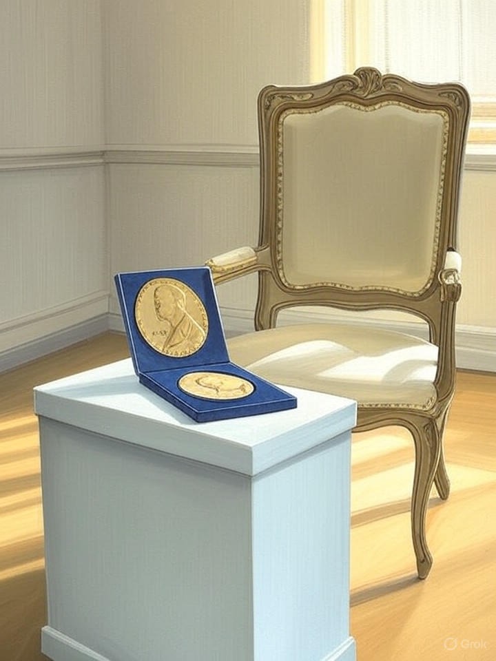 Illustration for: María Corina Machado Awarded Nobel Peace Prize; Daughter Accepts in Oslo