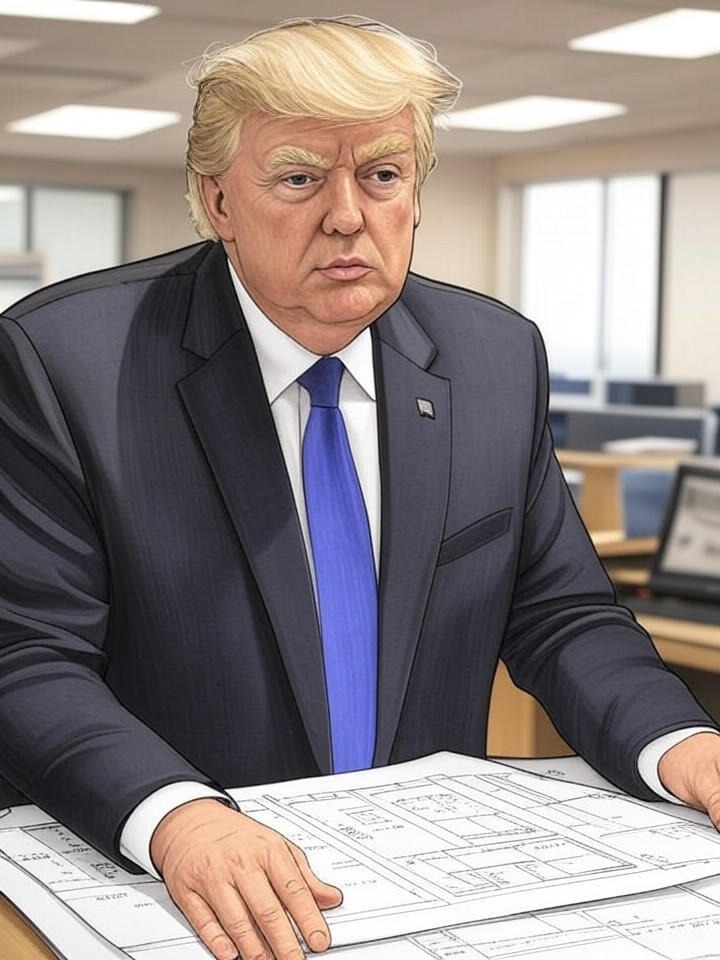 Illustration for: Preservation Group Sues to Halt White House Ballroom Project