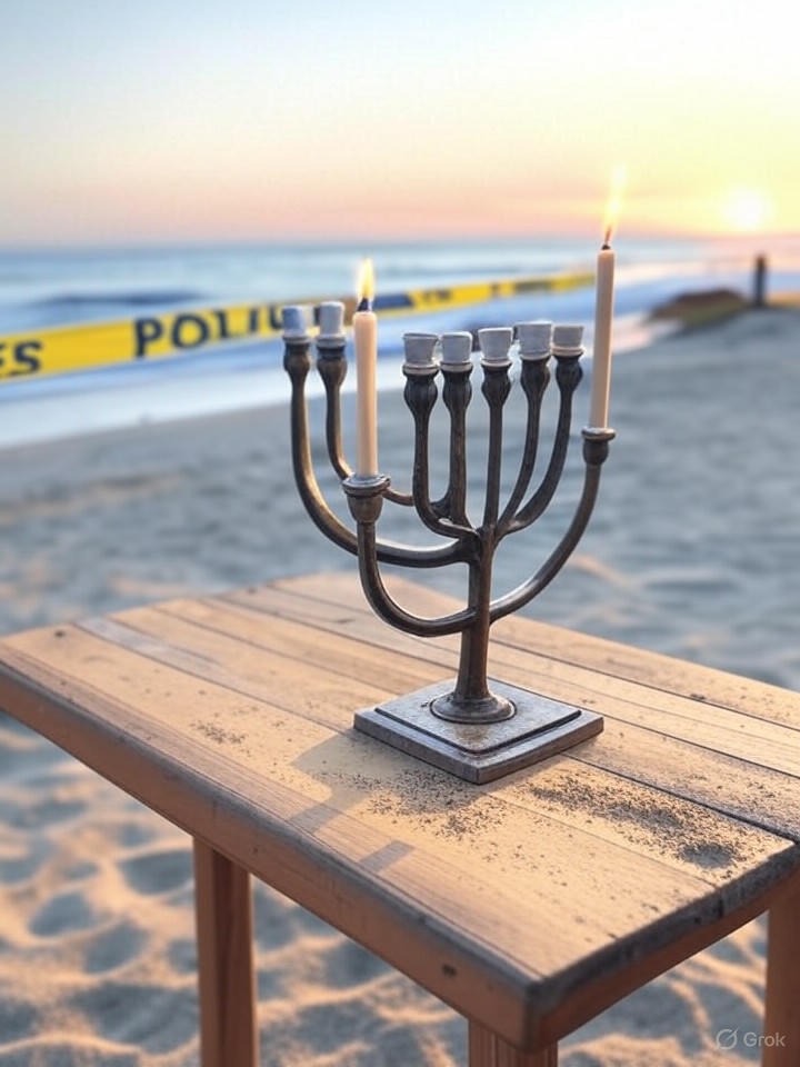 Illustration for: Sydney Hanukkah Celebration Attack Leaves 16 Dead