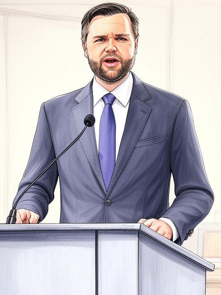 Illustration for: Turning Point USA Leader Endorses VP Vance for 2028 Presidency