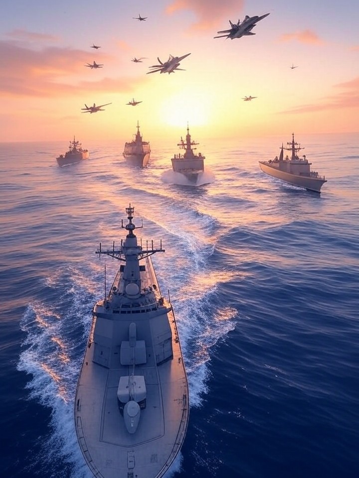Illustration for: China launches two-day live-fire military exercises around Taiwan