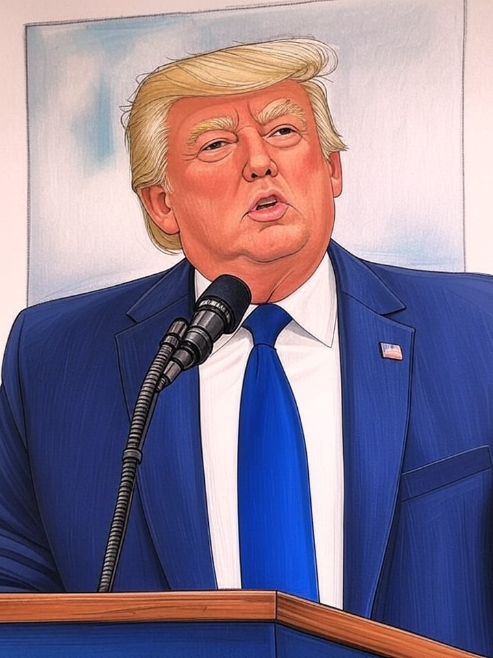 Illustration for: President Trump Issues Warning to Iran Regarding Treatment of Protesters