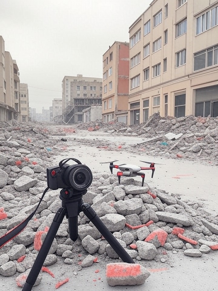 Illustration for: Three Journalists Killed in Gaza Airstrike Amid Conflicting Accounts of Drone Use