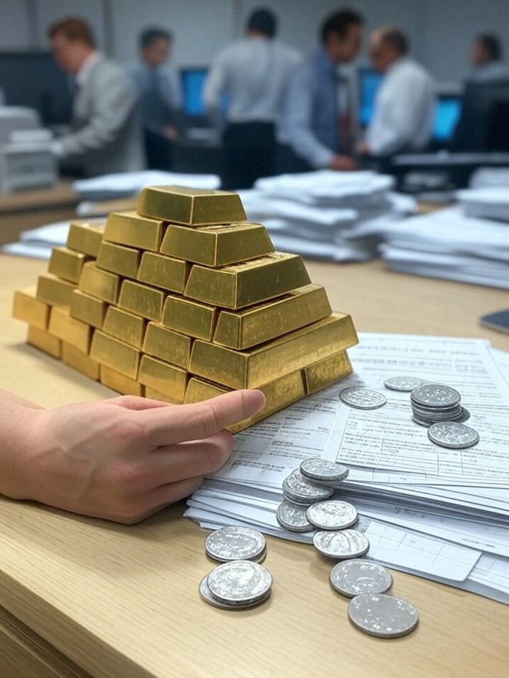 Illustration for: Gold surpasses $5,000 and silver rallies amid early 2026 precious metals surge