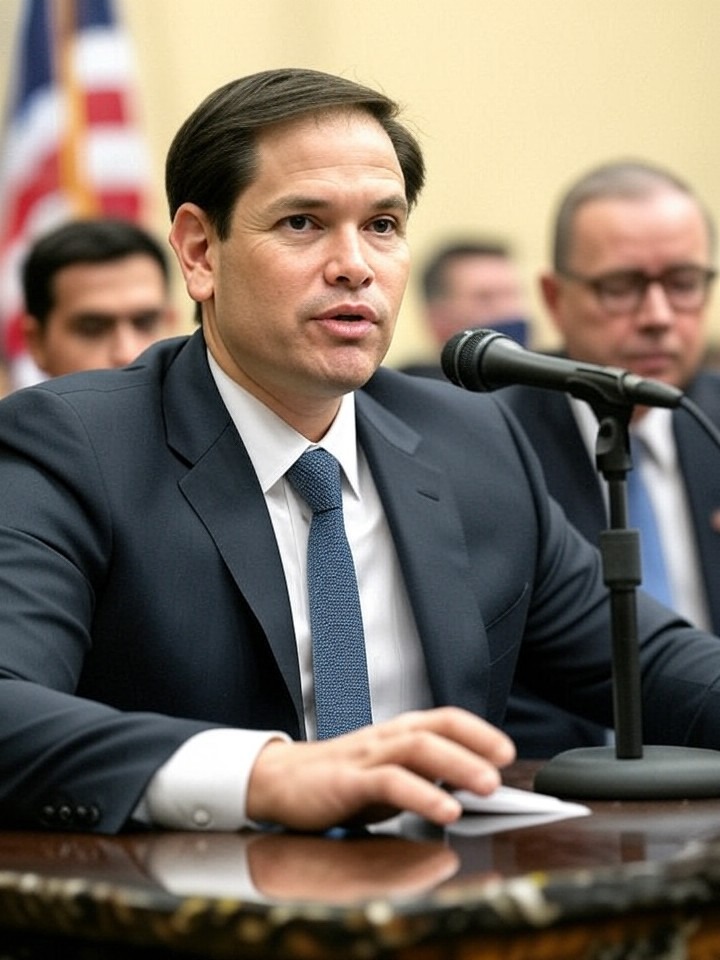 Illustration for: Rubio testifies regarding U.S. operation and offers for Maduro to leave Venezuela