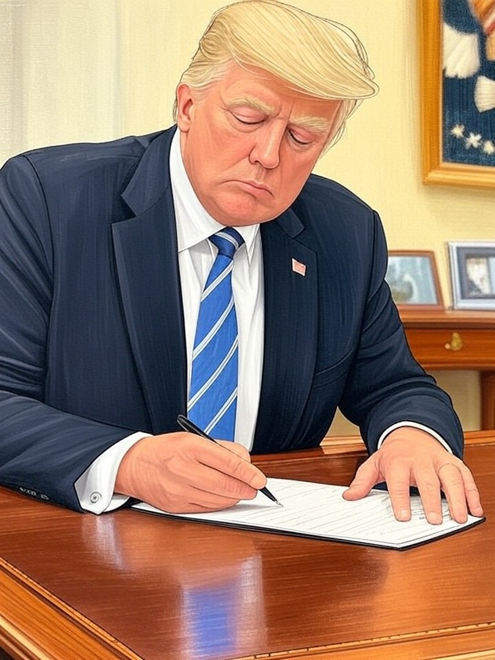 Illustration for: President Trump Signs Executive Order Establishing IndyCar Race in Washington D.C.