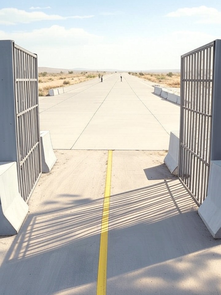 Illustration for: Rafah Border Crossing Reopens for Limited Traffic Under Ceasefire Agreement