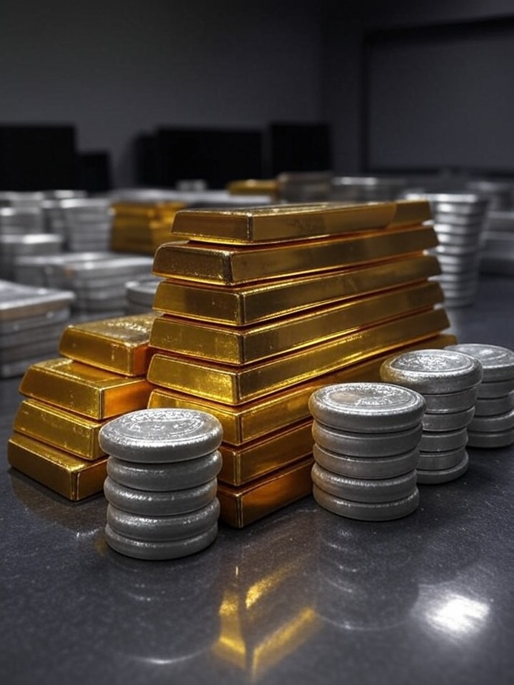 Illustration for: Precious metals and mining stocks rebound while major jeweler slides on cost concerns