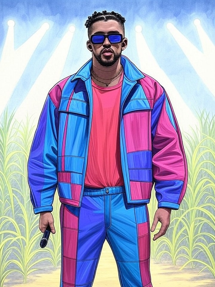 Illustration for: Super Bowl Halftime Show Sparks Partisan Debate and Conservative Counter-Programming