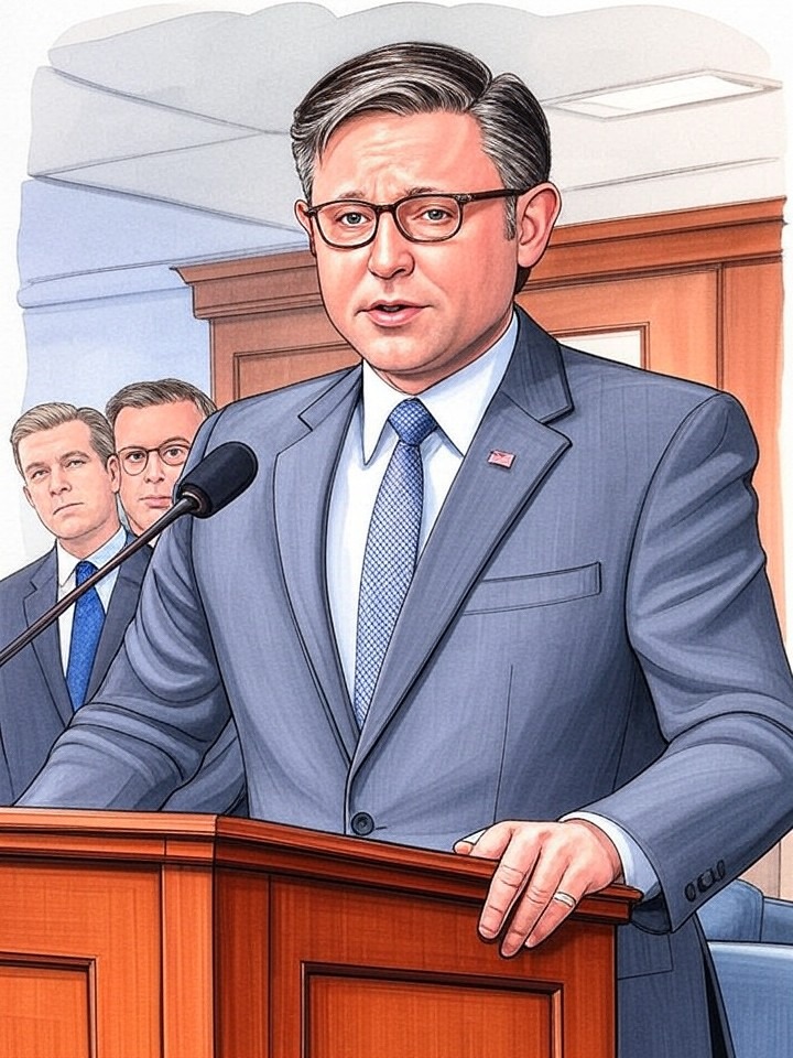 Illustration for: House leadership moves to block tariff challenges amid Republican dissent