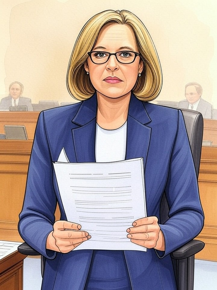 Illustration for: Photographs Show Attorney General Holding List of Lawmaker’s Database Searches