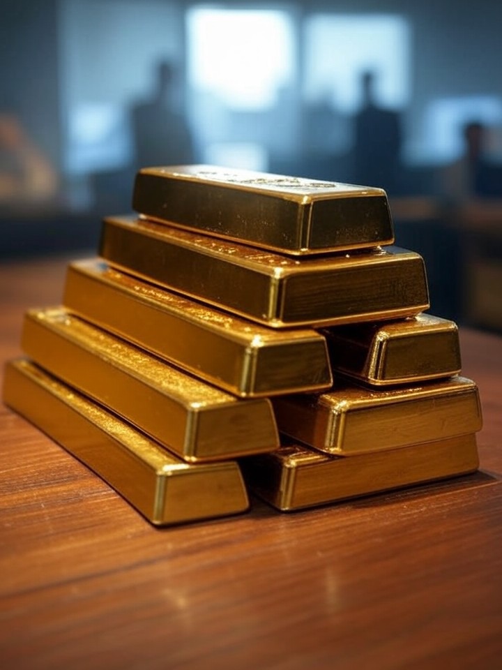 Illustration for: Gold Prices Reach Historic Highs as Consumer Debt Exceeds $1.28 Trillion