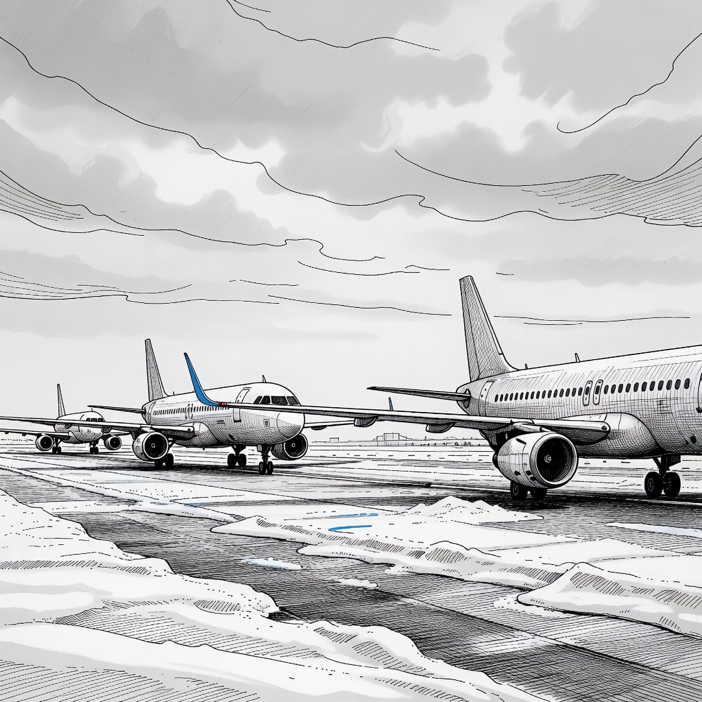 Illustration for: Partial Shutdown Leaves DHS Unfunded as Conflicting Reports Emerge Over TSA Operations