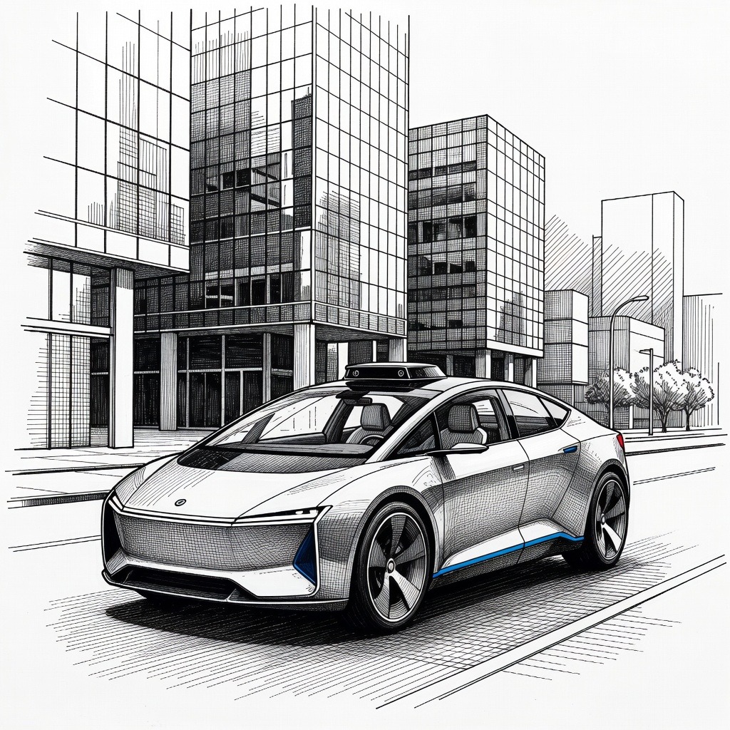 Illustration for: Autonomous driving sector sees Wayve funding boost and Waymo service expansion