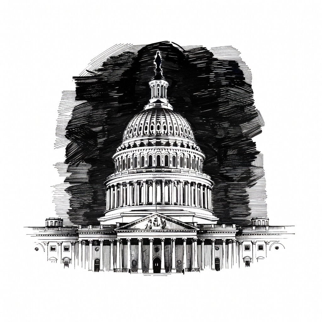 Illustration for: Trump Touts Economy and Border Security in 2026 State of the Union Address