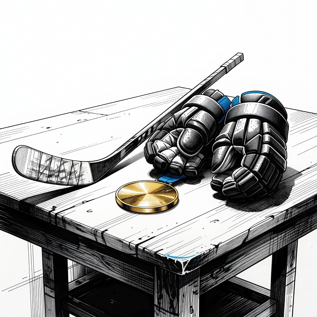 Illustration for: U.S. Men's Olympic Hockey Team Honored at State of the Union Address