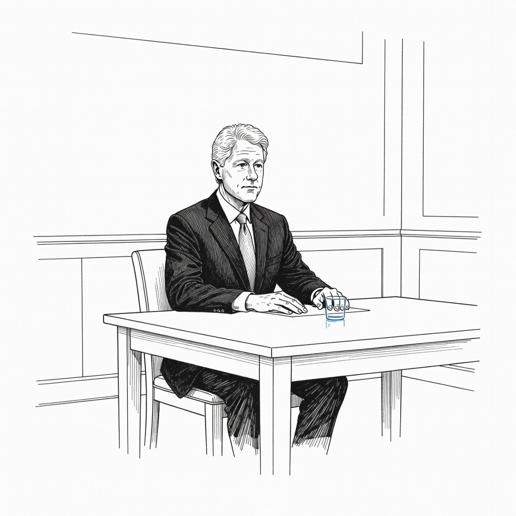Illustration for: Former President Bill Clinton Deposed in House Investigation into Jeffrey Epstein