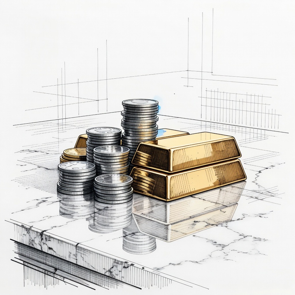 Illustration for: Silver and Gold Prices Show Strength Amid 2026 Market Volatility