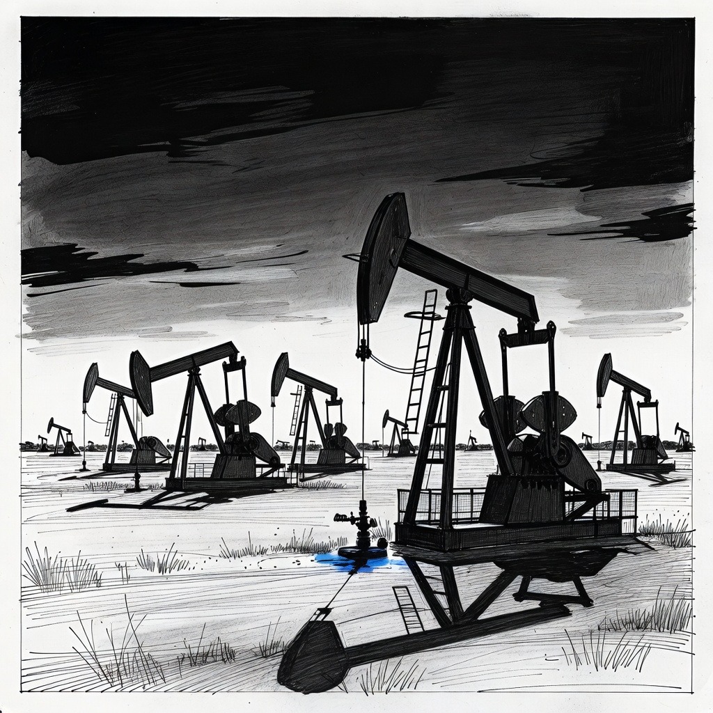 Illustration for: Global markets retreat and oil prices surge following U.S. and Israeli strikes on Iran