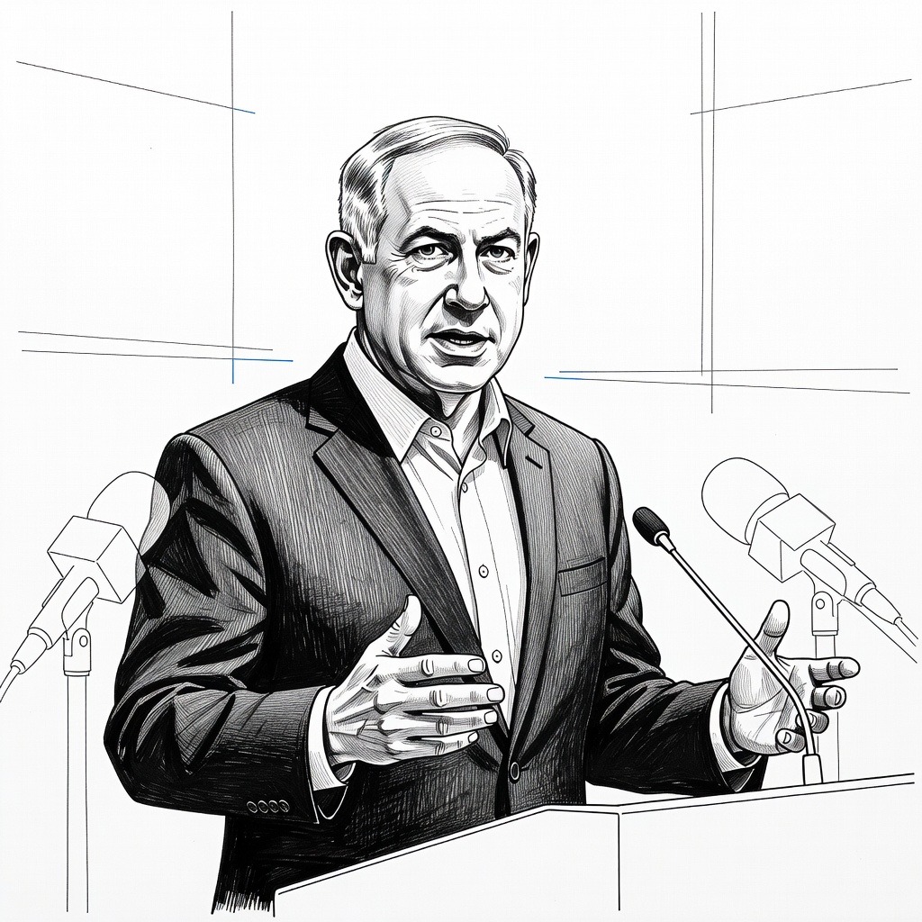 Illustration for: Israeli Strike Targets Iranian Assembly During Vote for Khamenei’s Successor