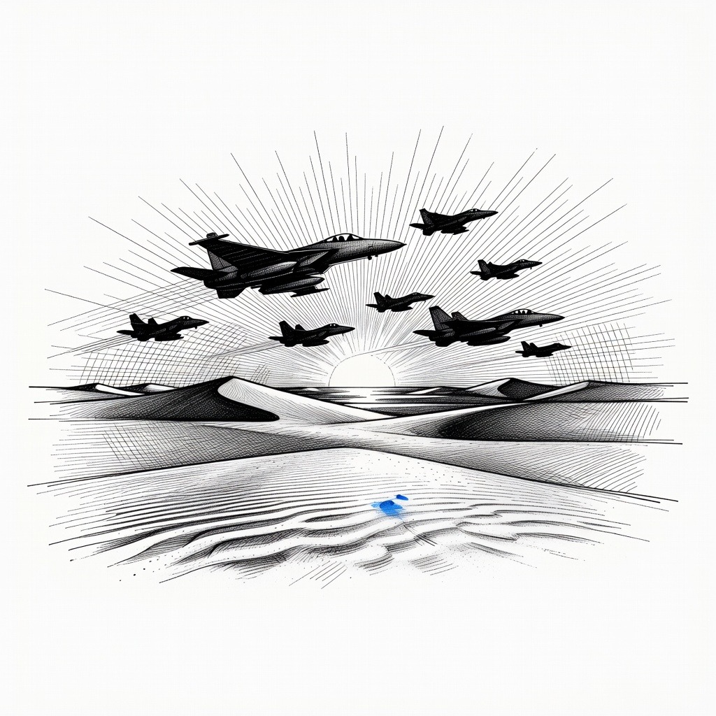 Illustration for: U.S. and Israel continue ‘Operation Epic Fury’ in Iran; Khamenei killed as political divide deepens