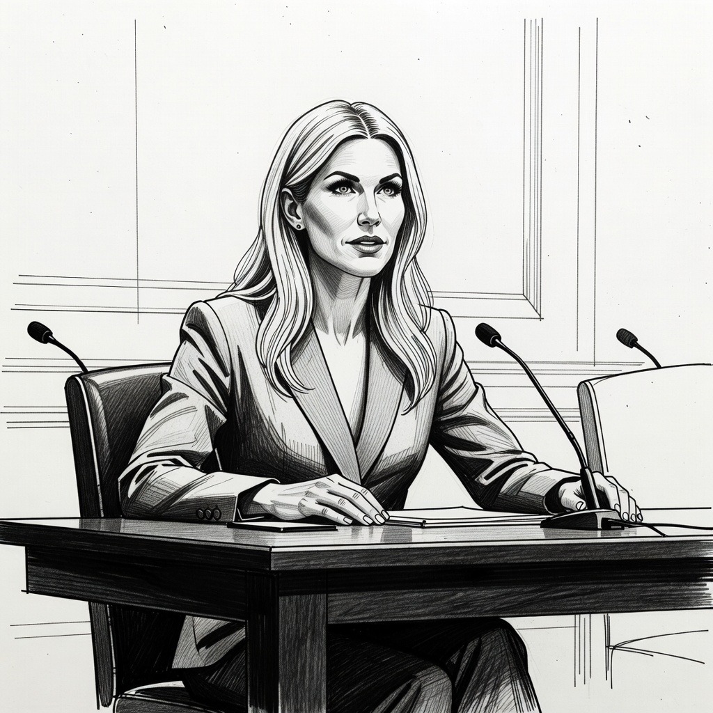 Illustration for: DHS Secretary Noem Testifies Before House Amid Immigration Debates and Agency Shutdown
