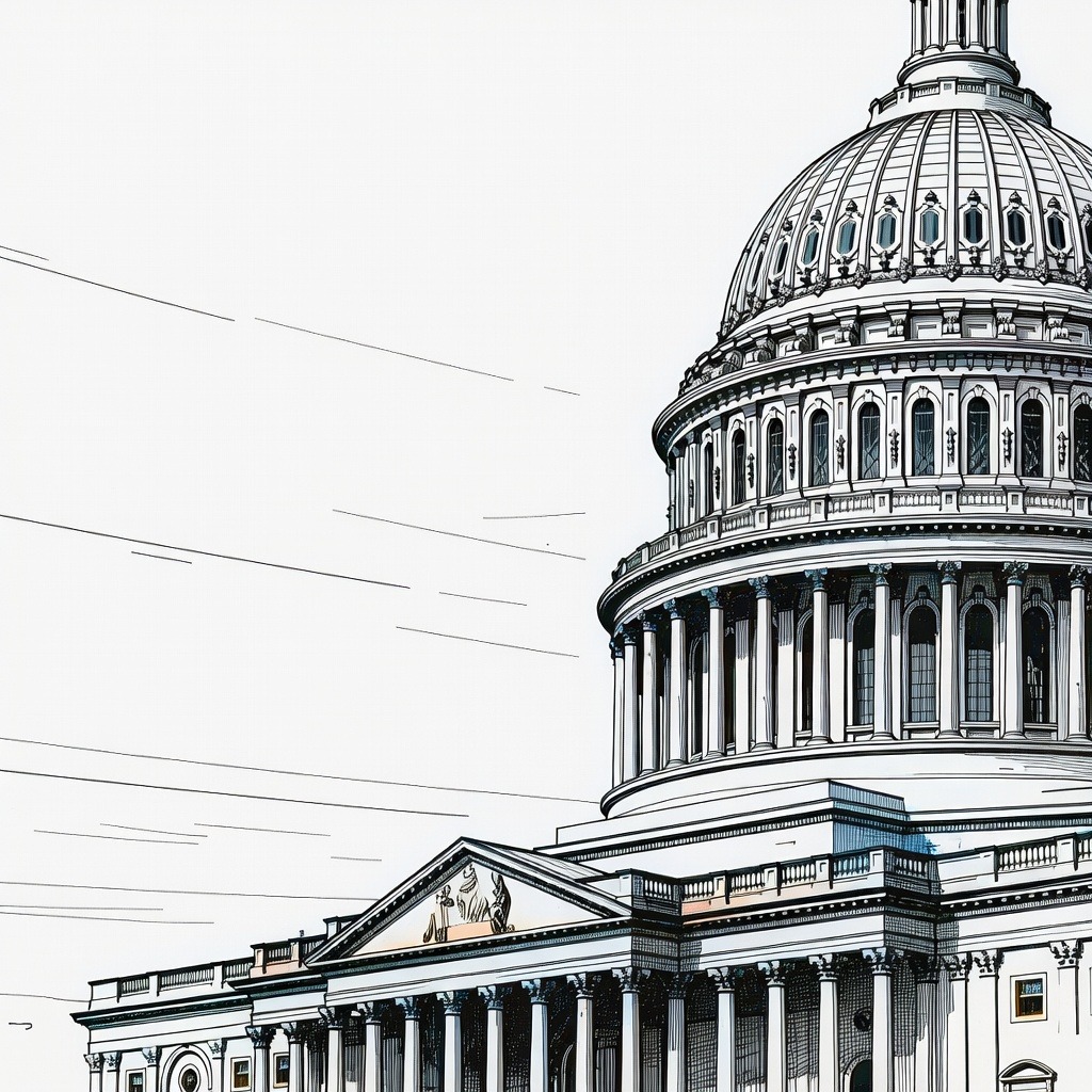 Illustration for: President Trump Replaces DHS Secretary Kristi Noem With Senator Markwayne Mullin