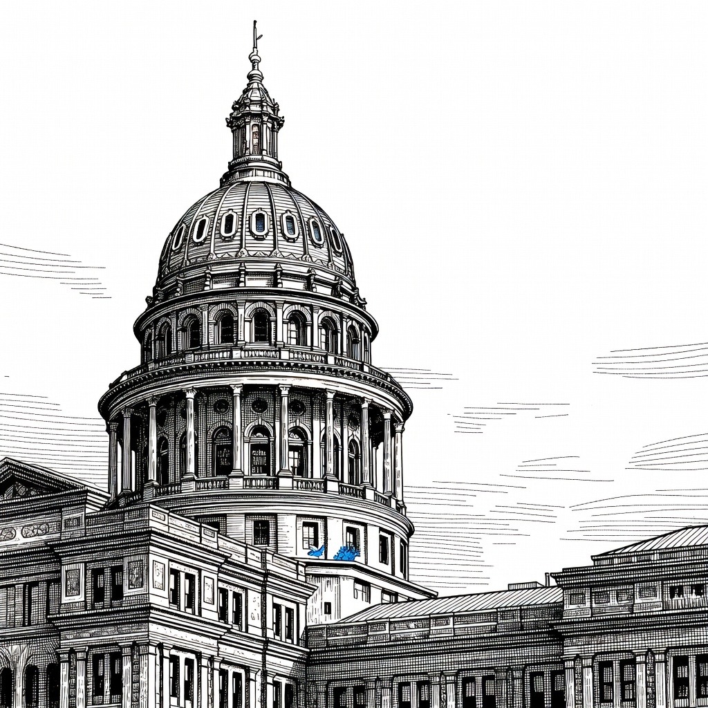 Illustration for: Texas Lawmaker James Talarico Wins Democratic Primary for U.S. Senate