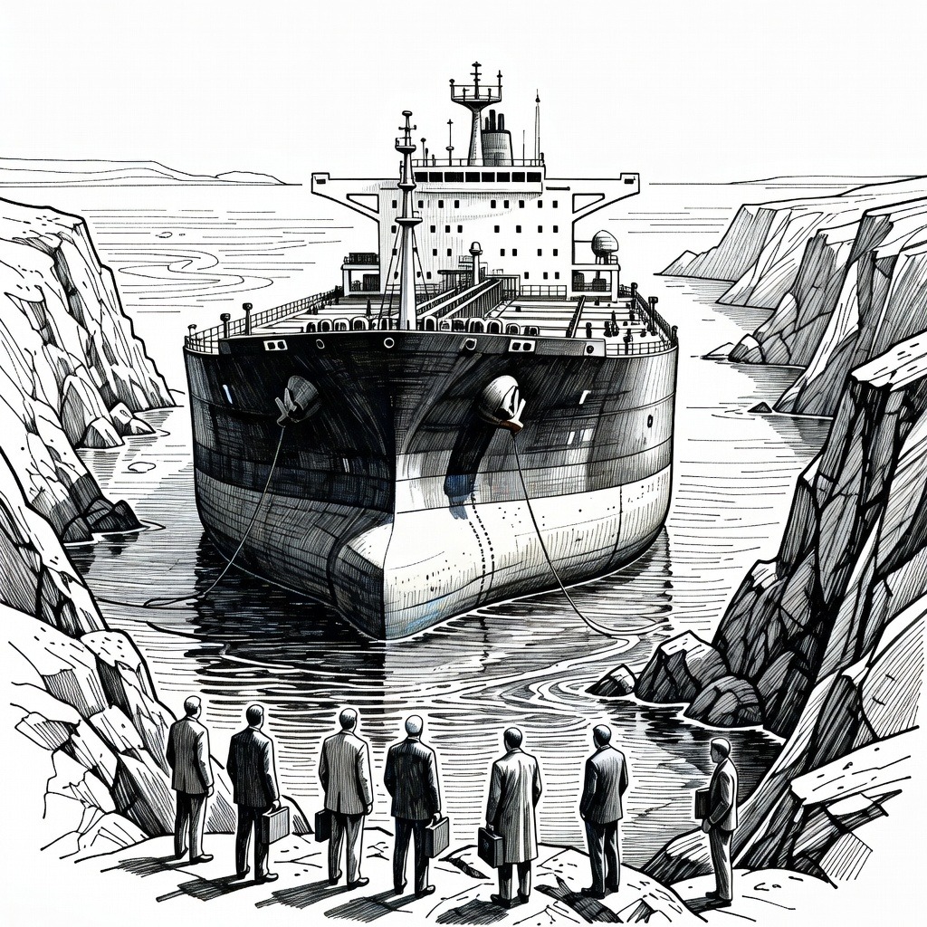 Illustration for: Strait of Hormuz Closure Disrupts Global Oil Supply Amid U.S.-Iran Conflict