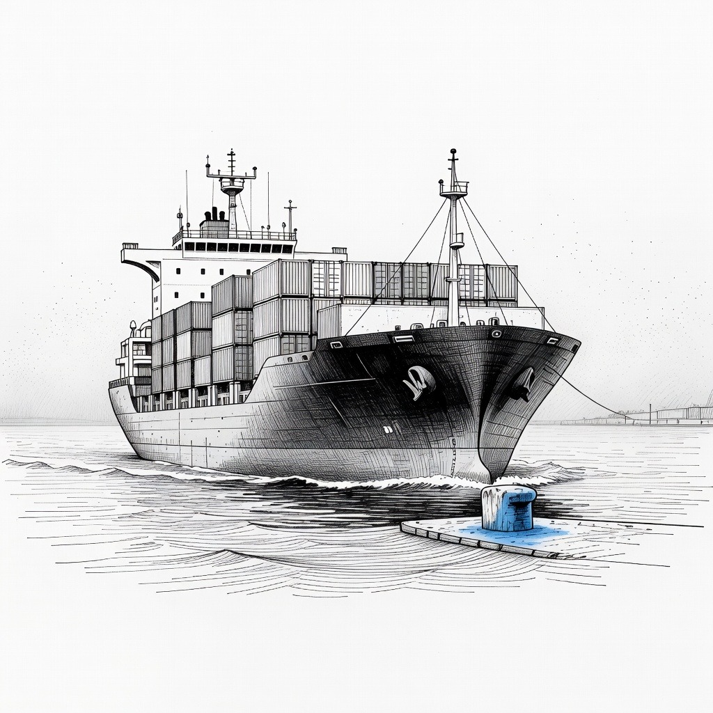 Illustration for: Commercial Ships Struck Near Strait of Hormuz Amid Ongoing U.S.-Iran Conflict
