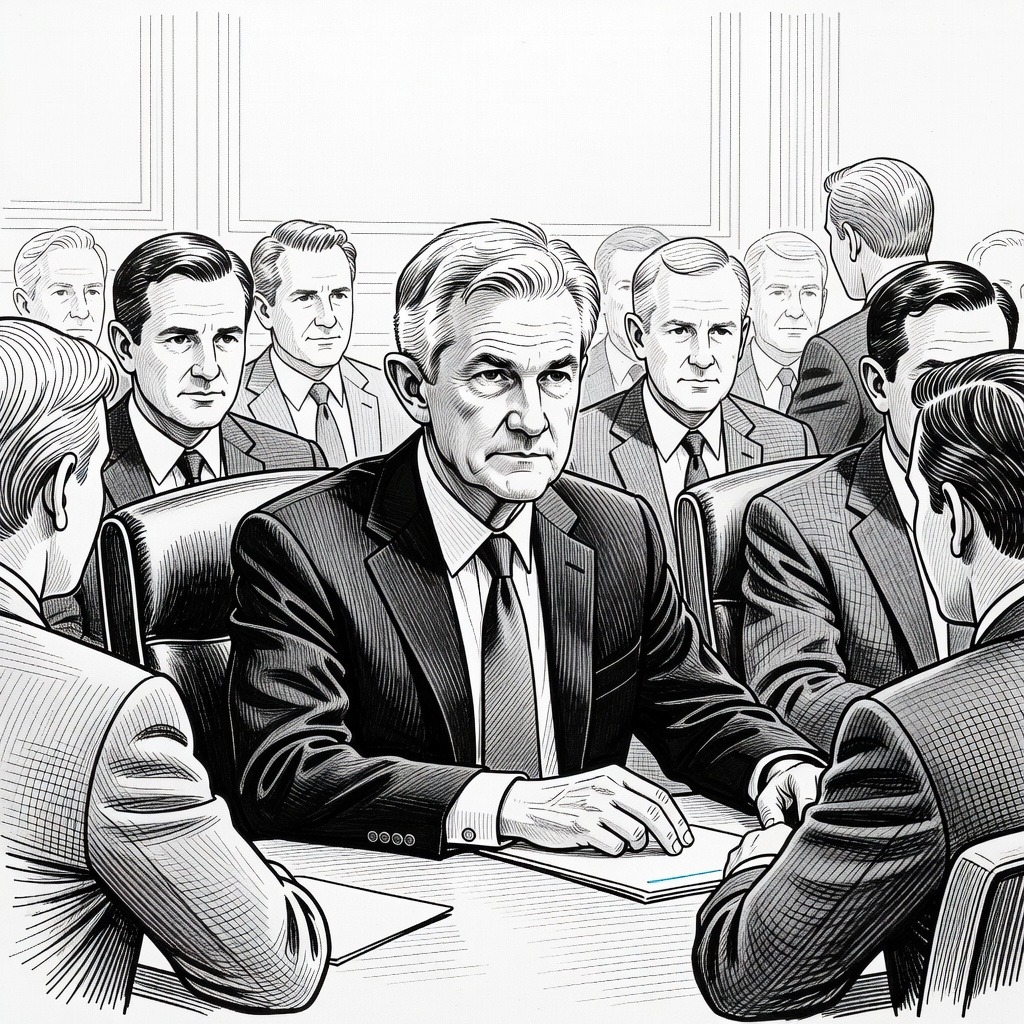 Illustration for: Senate Confirmation of Federal Reserve Nominee Stalled Amid Probe Into Current Chair