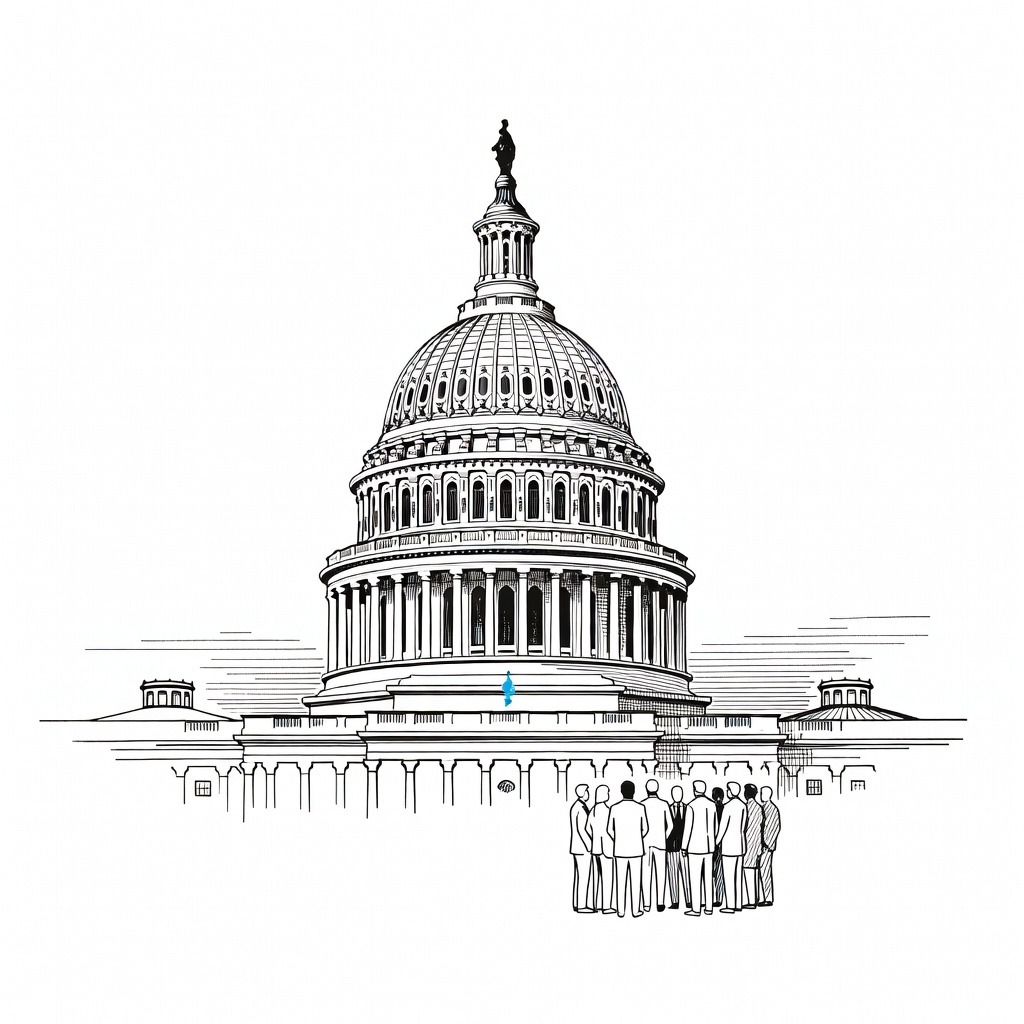 Illustration for: Senate to Vote on SAVE America Act as Proponents Face Legislative Hurdles