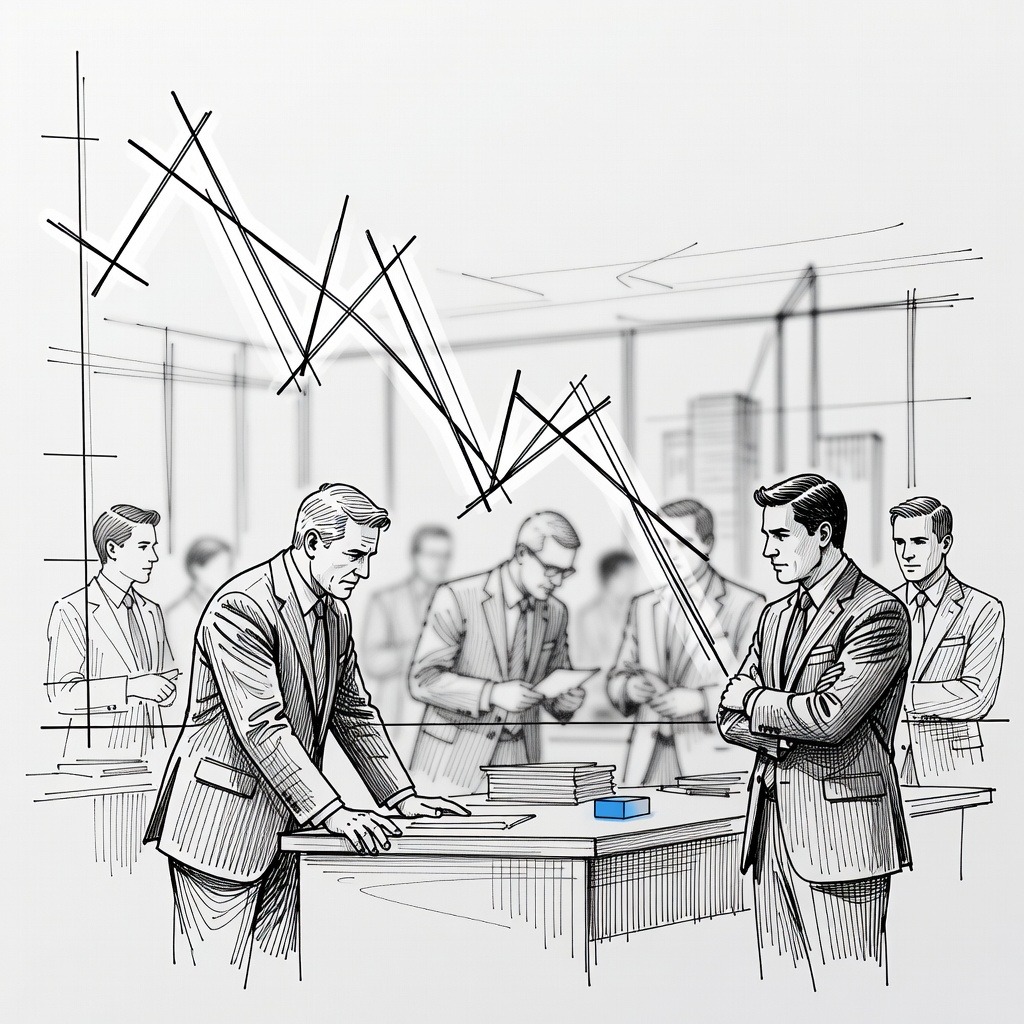 Illustration for: Private Equity Firms Face Scrutiny Over Software Valuations and Investor Redemptions