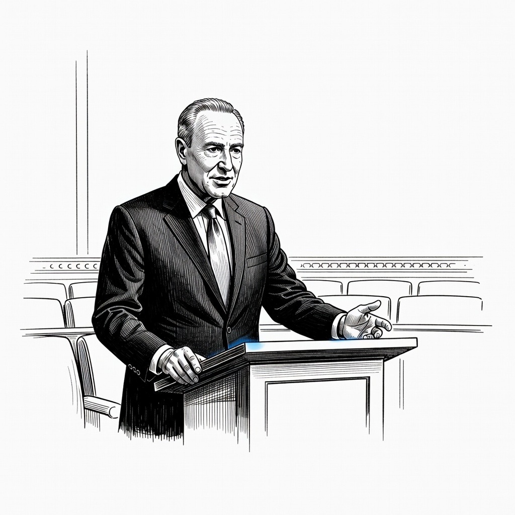 Illustration for: U.S. Senate Begins Debate on SAVE America Act Voter Identification Bill