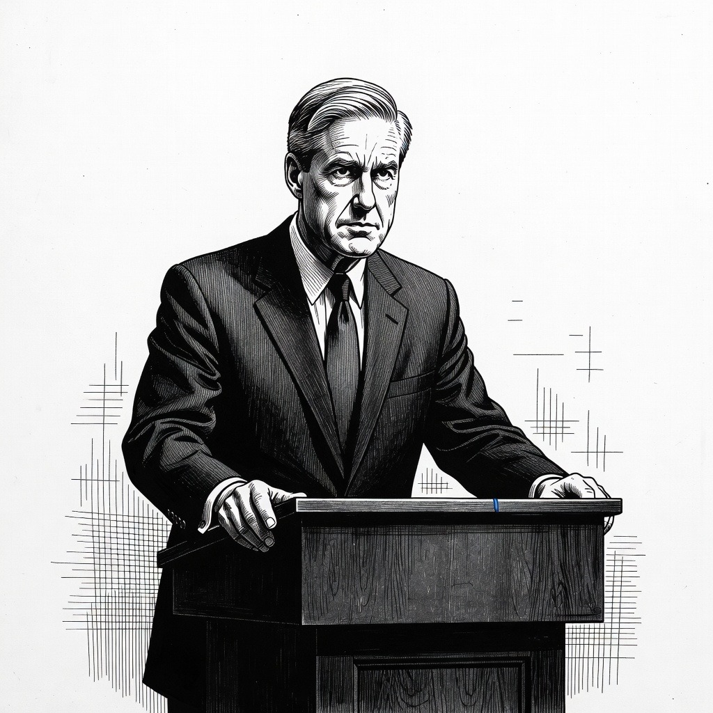 Illustration for: Former FBI Director and Special Counsel Robert Mueller Dies at 81