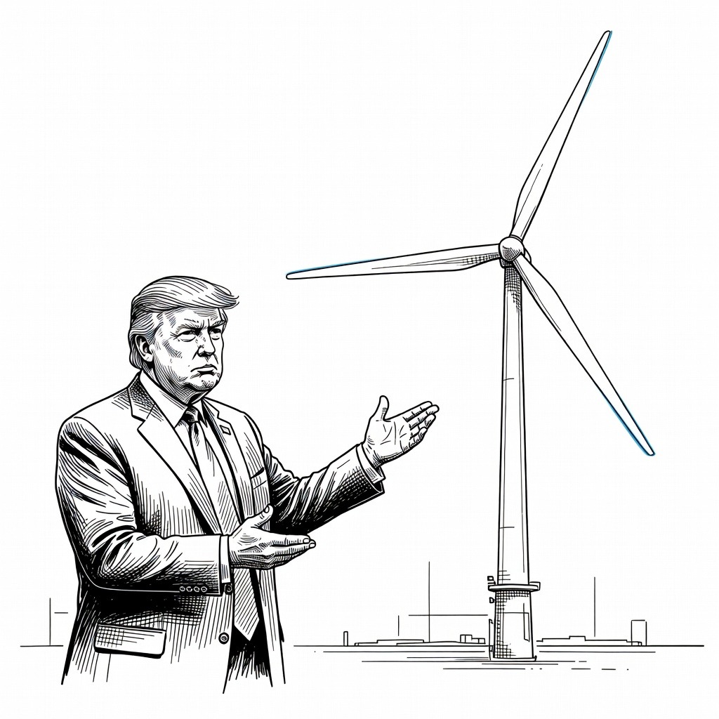Illustration for: US Government and TotalEnergies Reach $1 Billion Deal to Cancel Offshore Wind Leases