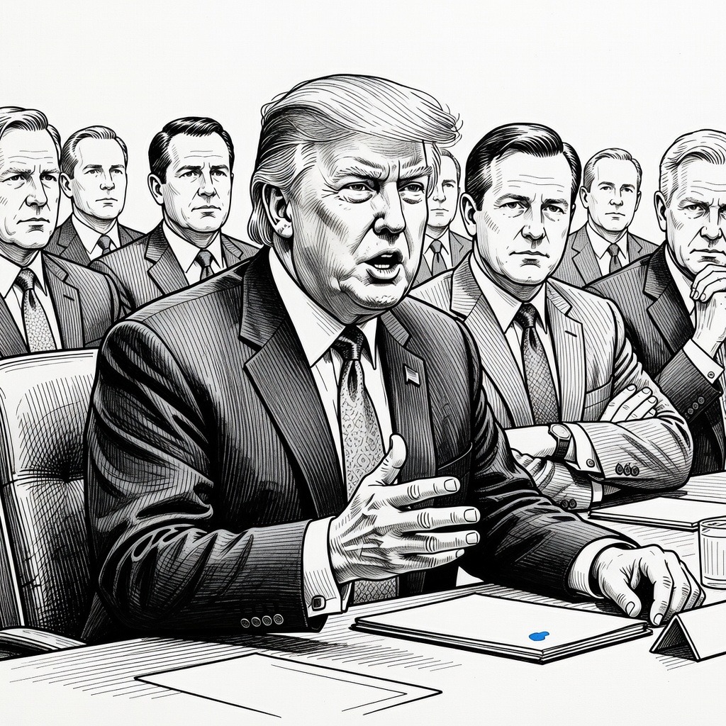 Illustration for: Trump Reports Oil Tanker Passage Through Strait of Hormuz Amid Indirect Negotiations With Iran