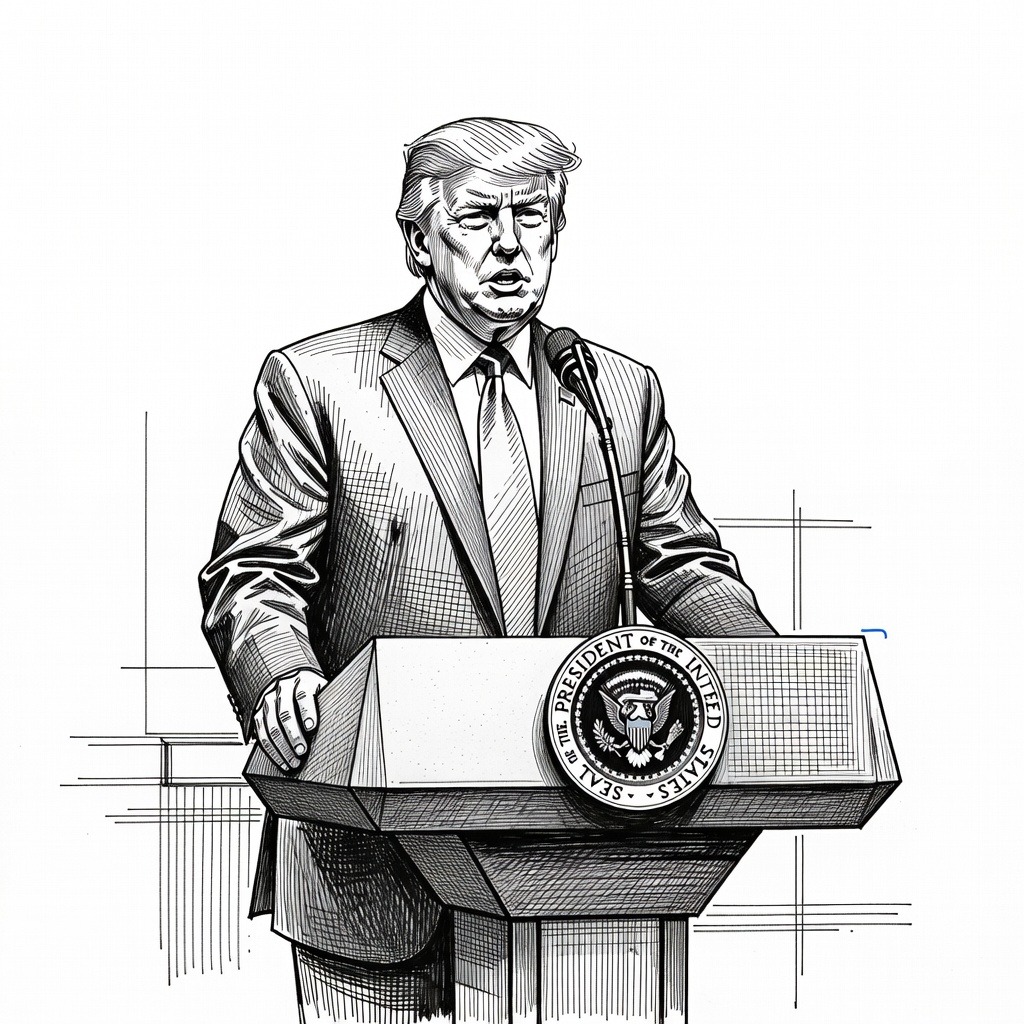 Illustration for: Thousands of "No Kings" Rallies Organized Worldwide to Protest Trump Administration