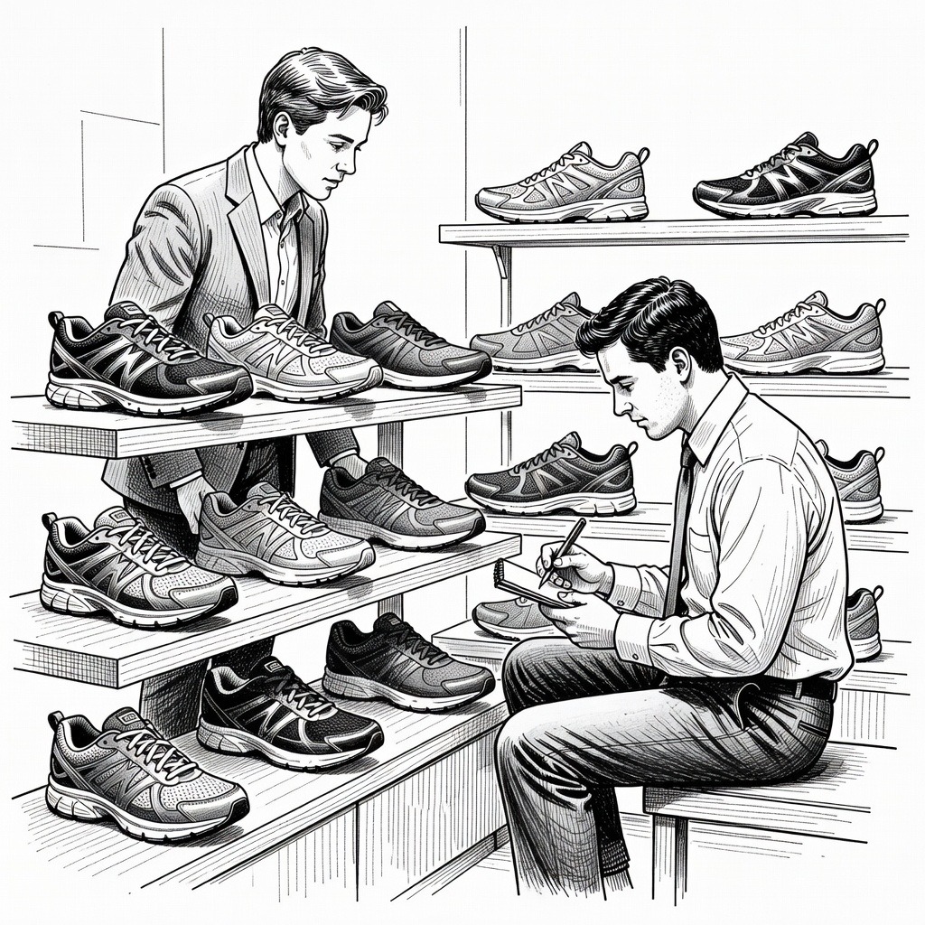 Illustration for: Nike Prepares to Report Third-Quarter Earnings Amid Restructuring