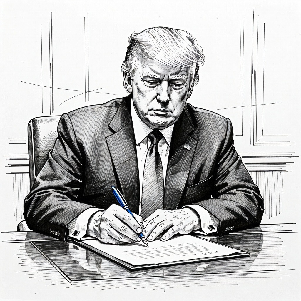 Illustration for: Federal Judge Temporarily Halts Trump Administration Admissions Data Mandate for Certain Colleges