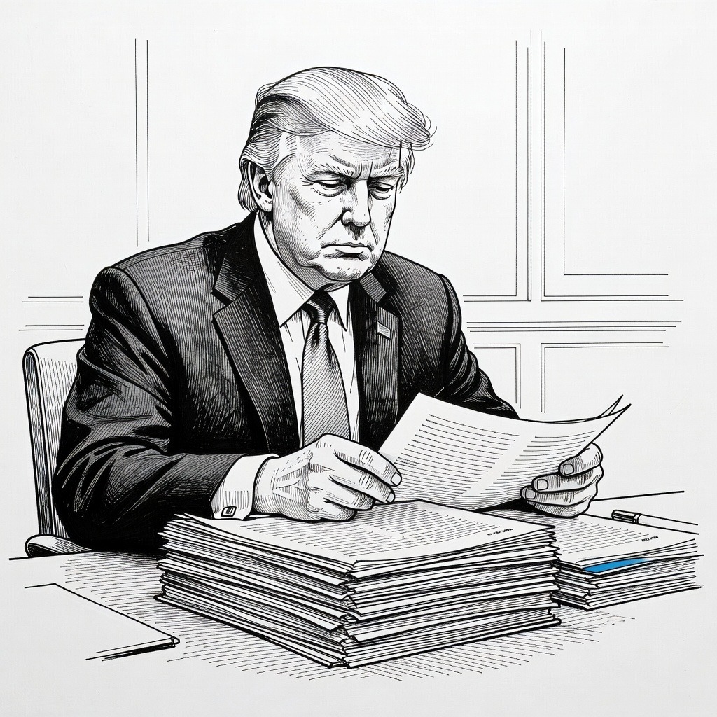 Illustration for: White House Proposes Budget with $1.5 Trillion Defense Spending and Domestic Cuts