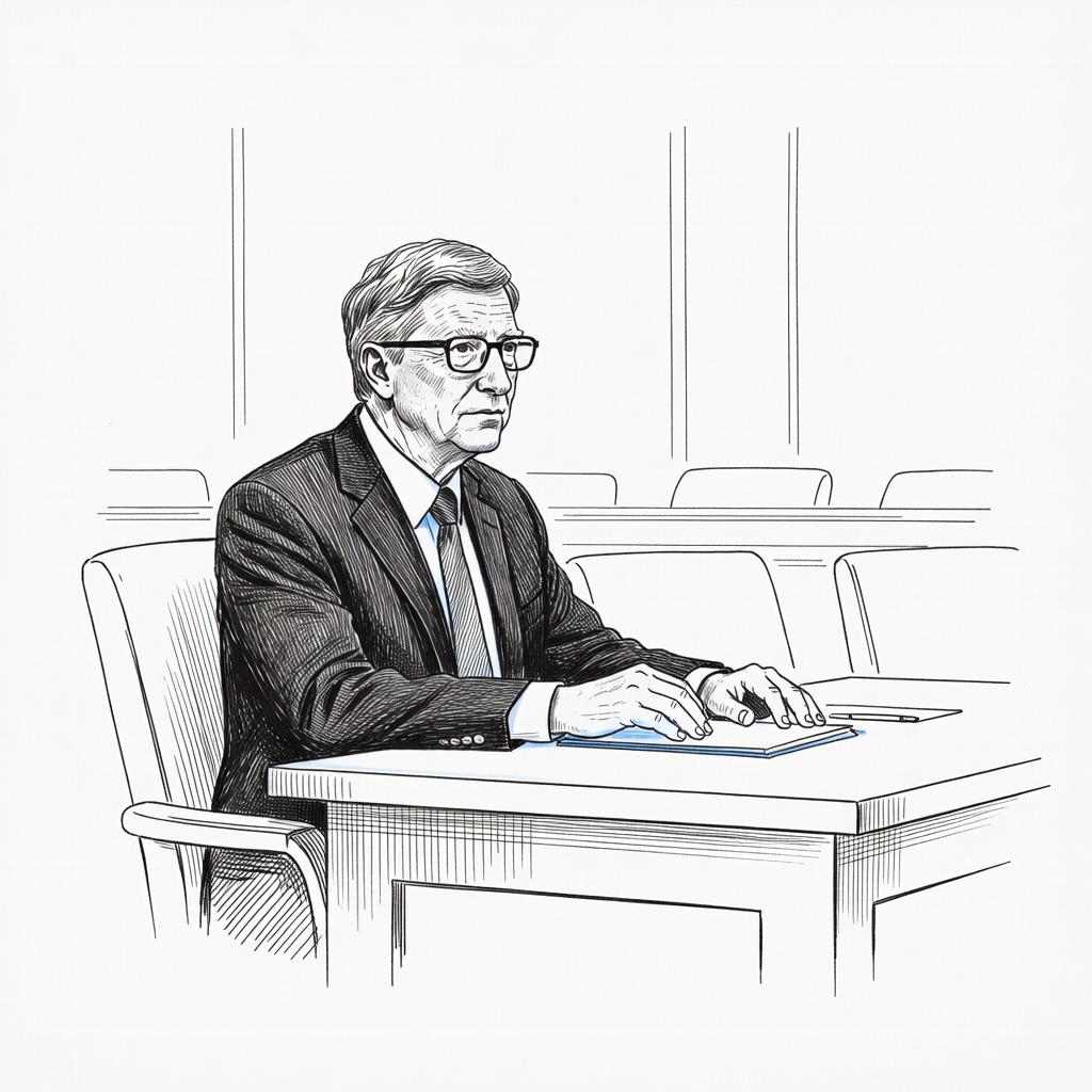 Illustration for: Bill Gates to Testify Before House Oversight Committee in Epstein Investigation