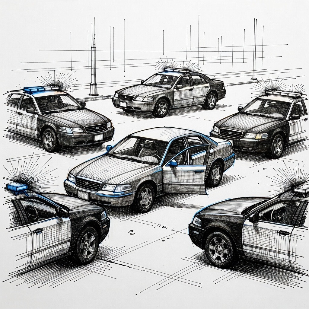 Illustration for: ICE Agents Shoot Man During Vehicle Stop in California