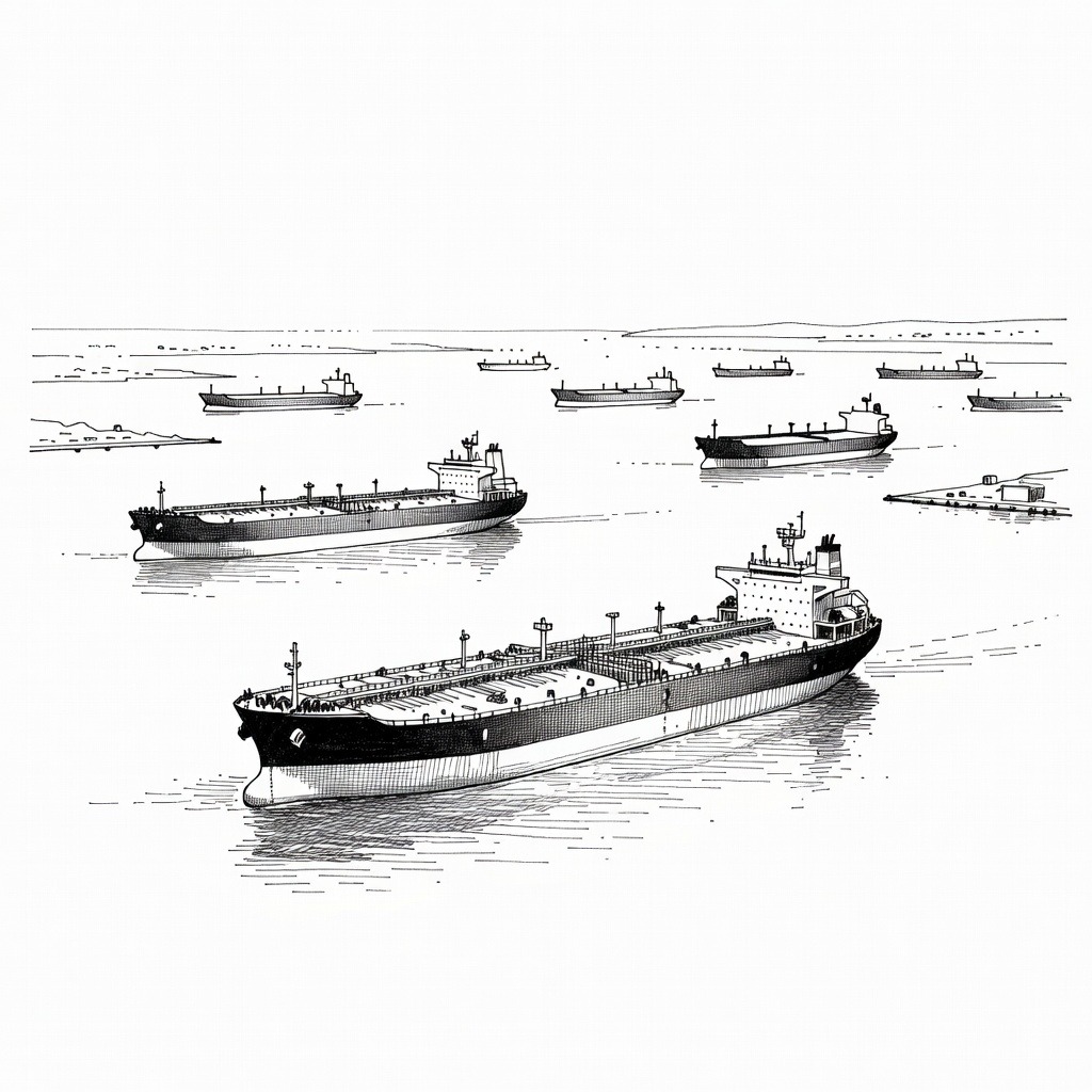 Illustration for: Strait of Hormuz Remains Restricted Following U.S.-Iran Ceasefire Amid Transit and Toll Debates