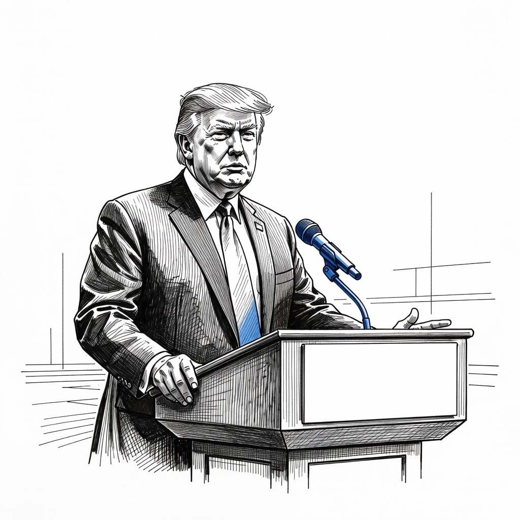 Illustration for: U.S. Announces Blockade of Strait of Hormuz Following Collapse of Peace Talks with Iran